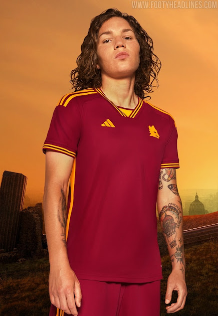 No More New Balance: Adidas AS Roma 23-24 Home Kit Released + Away 